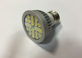 E27-24SMD-220VCW 3W Hideg fehér LED izzó